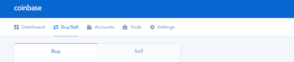 Coinbase buy and sell