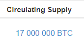 Bitcoin 17 000 000
