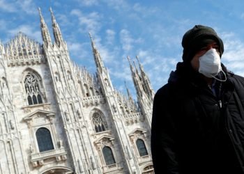 koronavirus - karanténa Itálie - město Milán