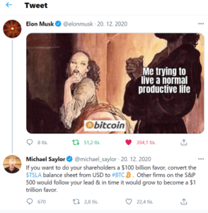 Bitcoin-Tweet von Elon Musk, Dogecoin von Elon Musk