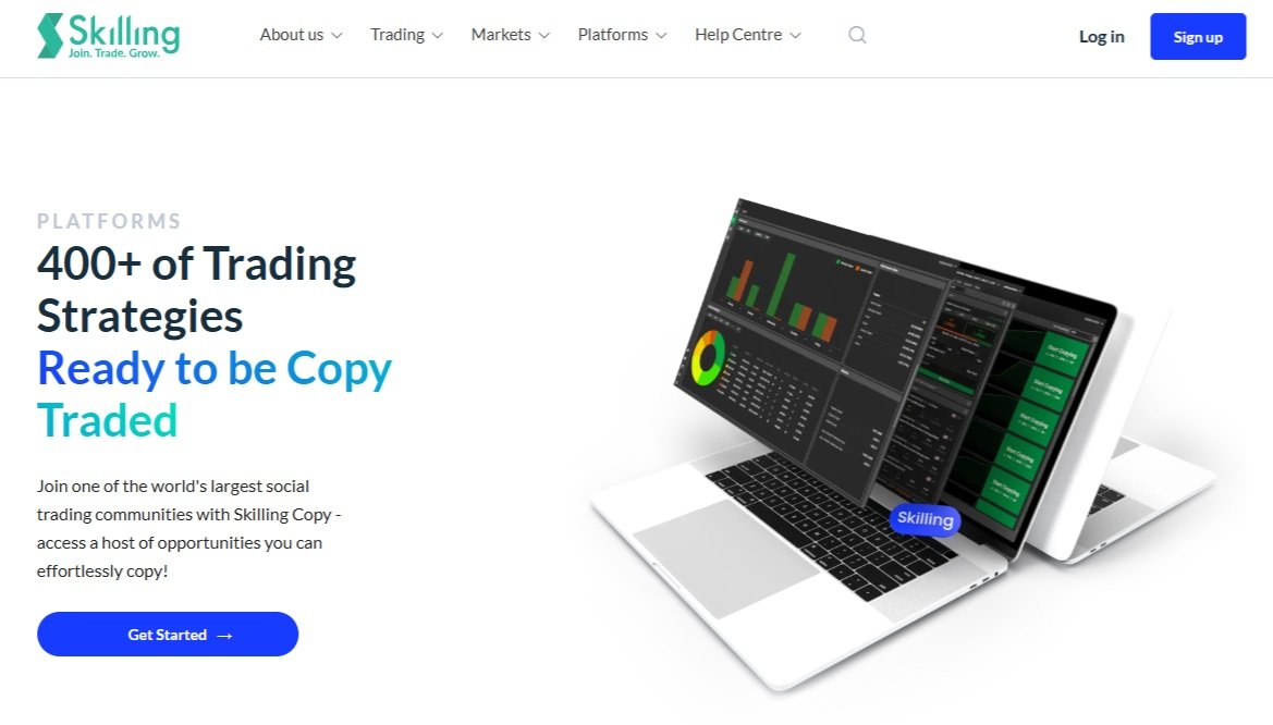 Broker Skilling poskytuje pro copy trading více než 400 obchodních strategií