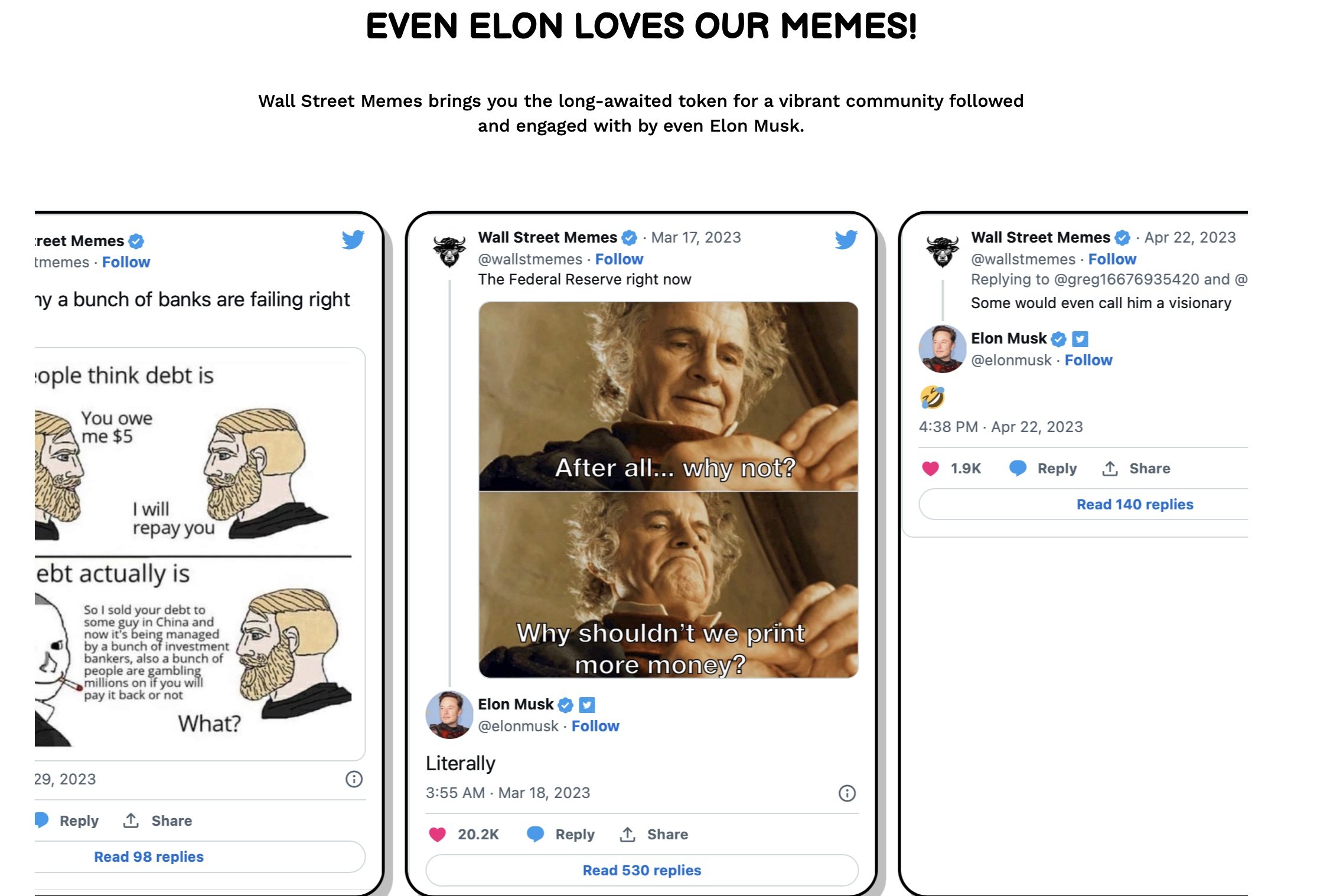 Elon Musk loves Wall Street Memes