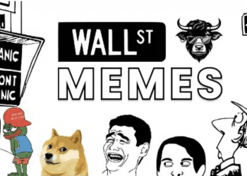 Wall Street Memes úvodnv stránka s logem