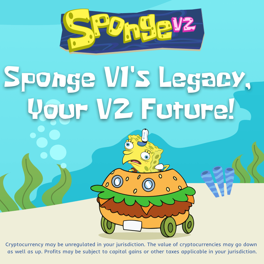 Token Sponge V2 navazuje na úspěch své předchozí verze Sponge V1, díky čemuž se aktuálně řadí mezi nejznámější kryptoměny