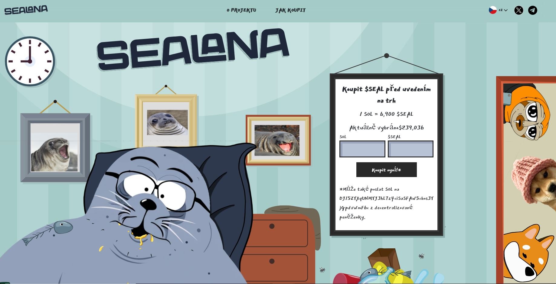 Sealana je nový meme coin založený na skutečném americkém tuleni a patří mezi nové kryptoměny s potenciálem