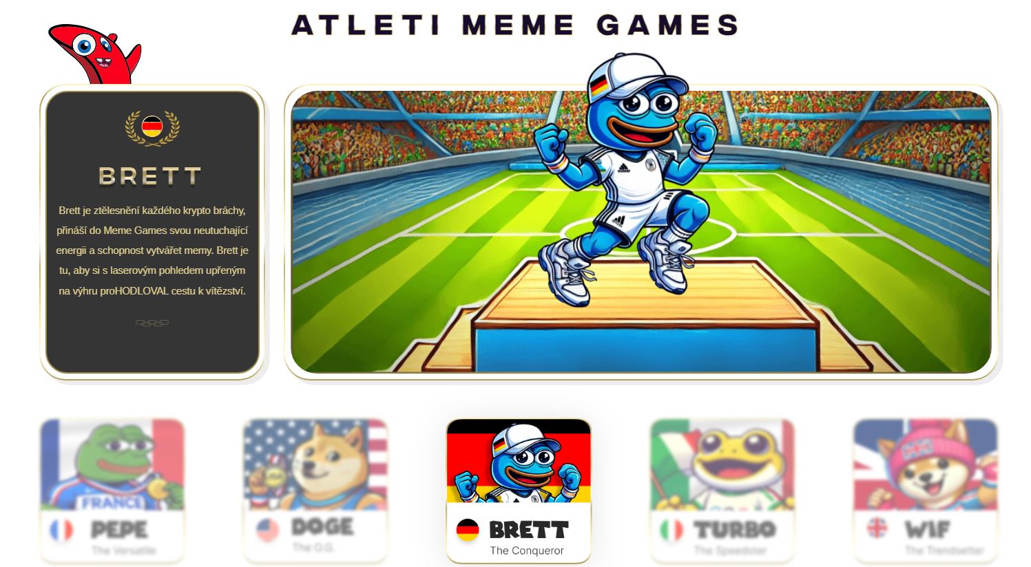 Atleti, kteří jsou součástí nejznámější kryptoměny Meme Games
