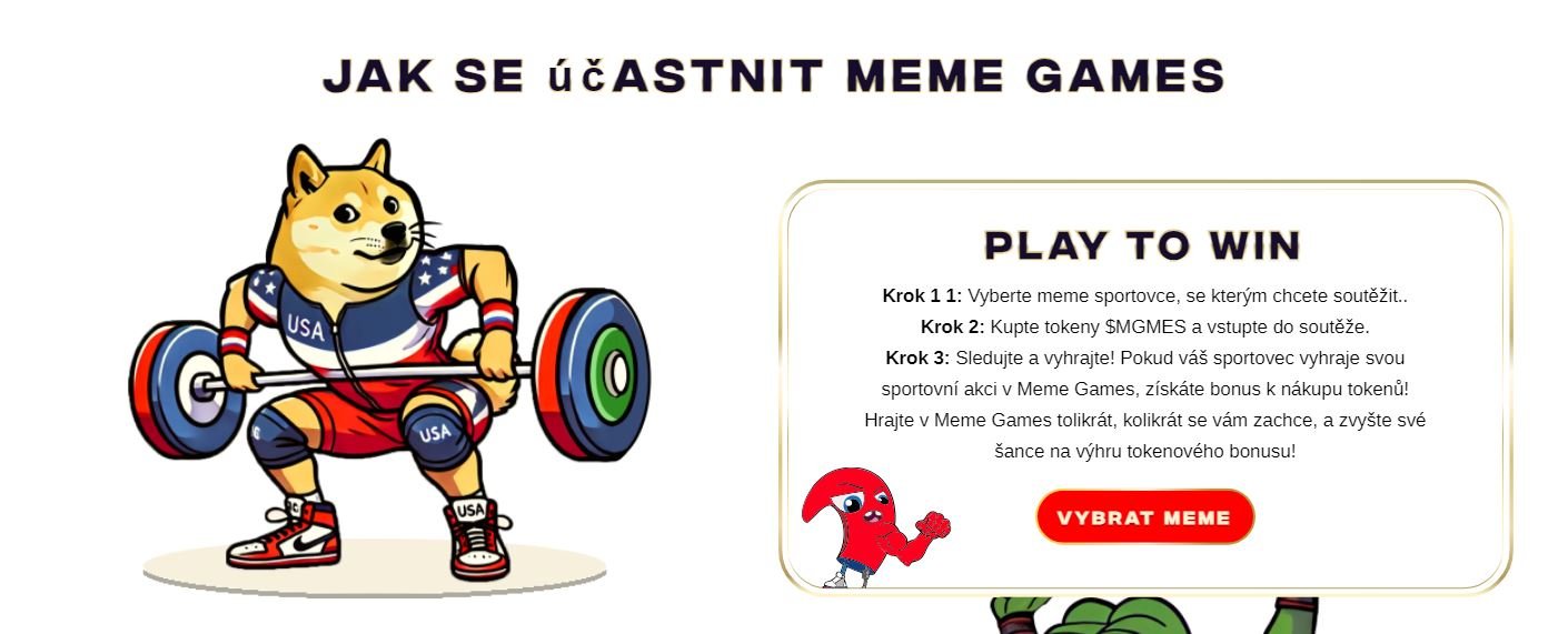 meme games je nový meme coin, který spadá mezi kryptoměny s největším potenciálem