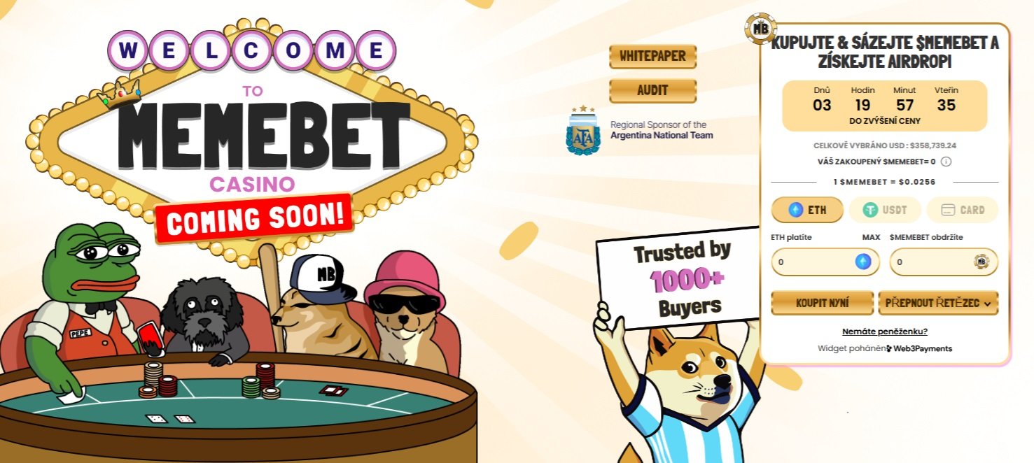 V předprodeji Memebet Token si mohou investoři koupit tokeny MEMEBET za výhodnější cenu s tím, že se může jednat do budoucna o zajímavou alternativu například k bitcoinu