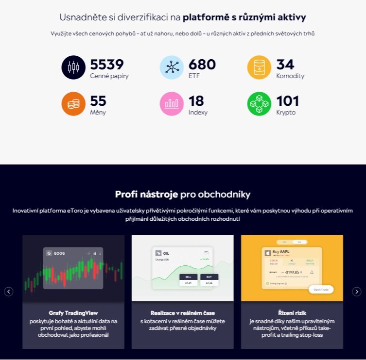 S eToro mohou obchodníci provádět obchodování na páku u více než 7 000 aktiv