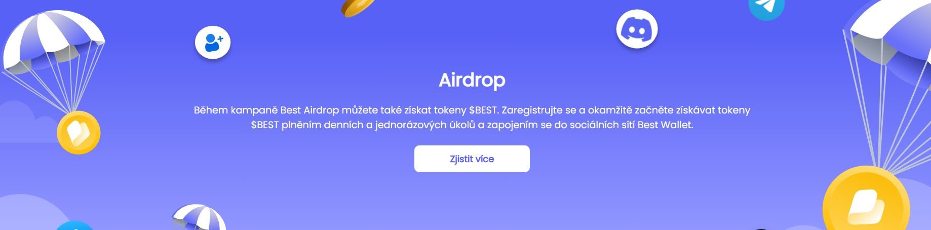 Jednou z možností, jak získat kryptoměny zdarma, je zapojení se do krypto airdropu Best Wallet