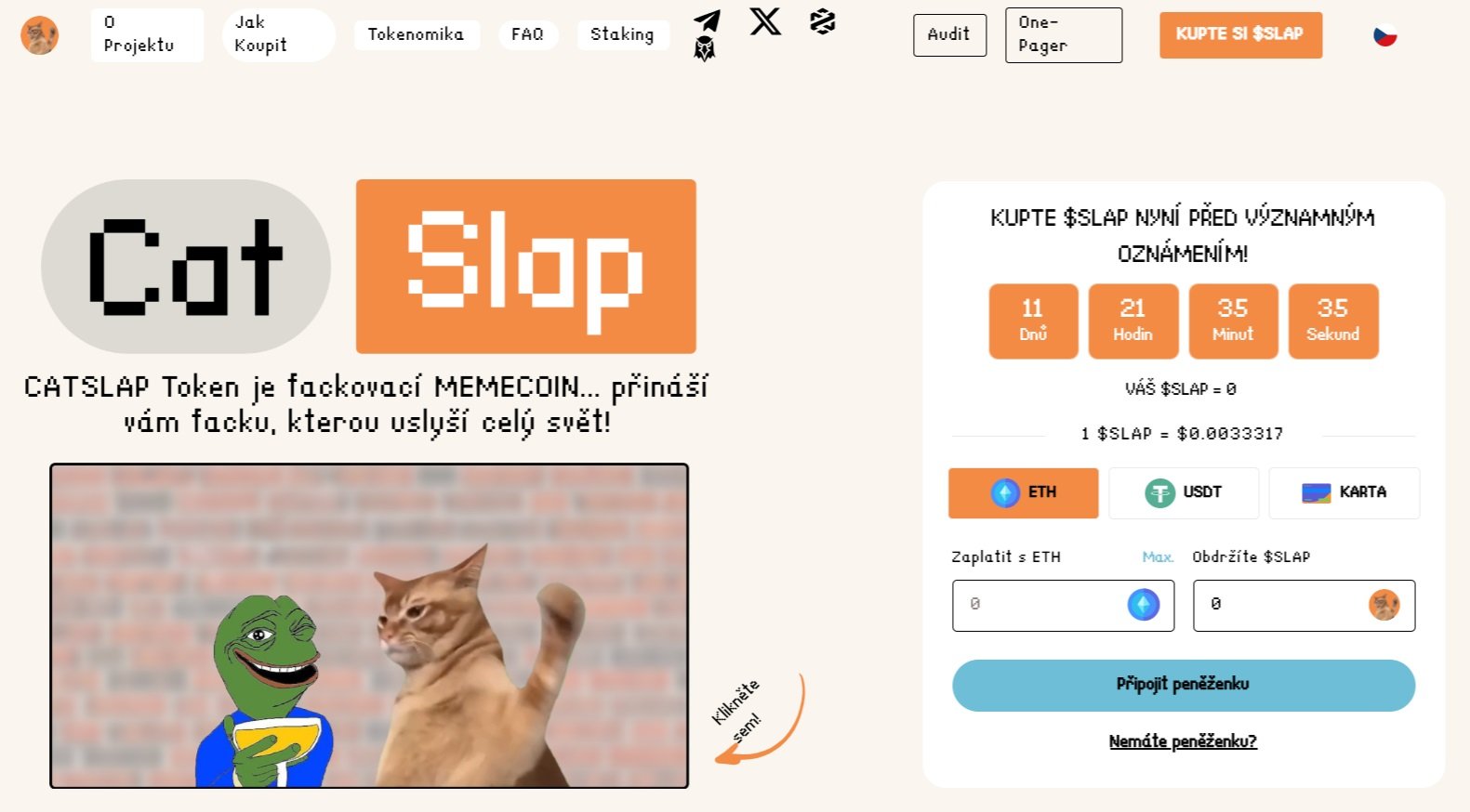 Projekt CatSlap se už nyní řadí mezi nejlepší altcoiny, jelikož je postaven na aktuálním trendu kočičích meme