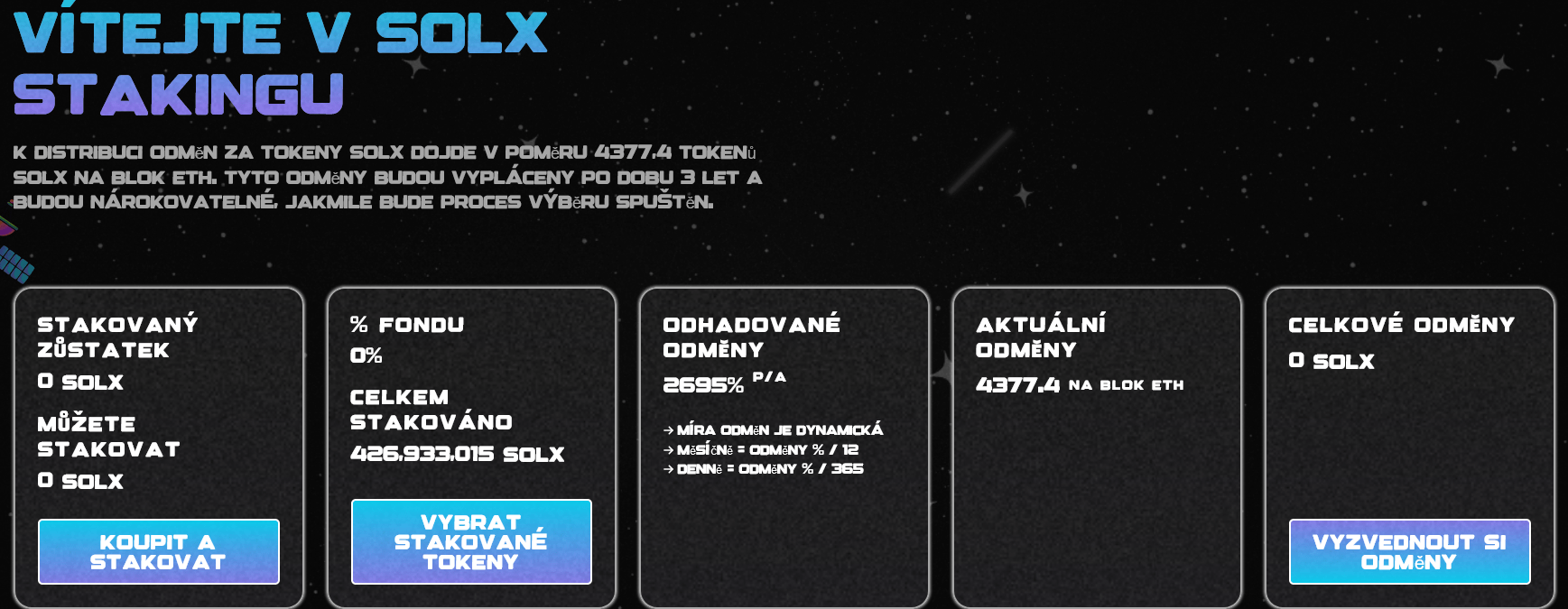 solaxy předprodej staking - začínající kryptoměny