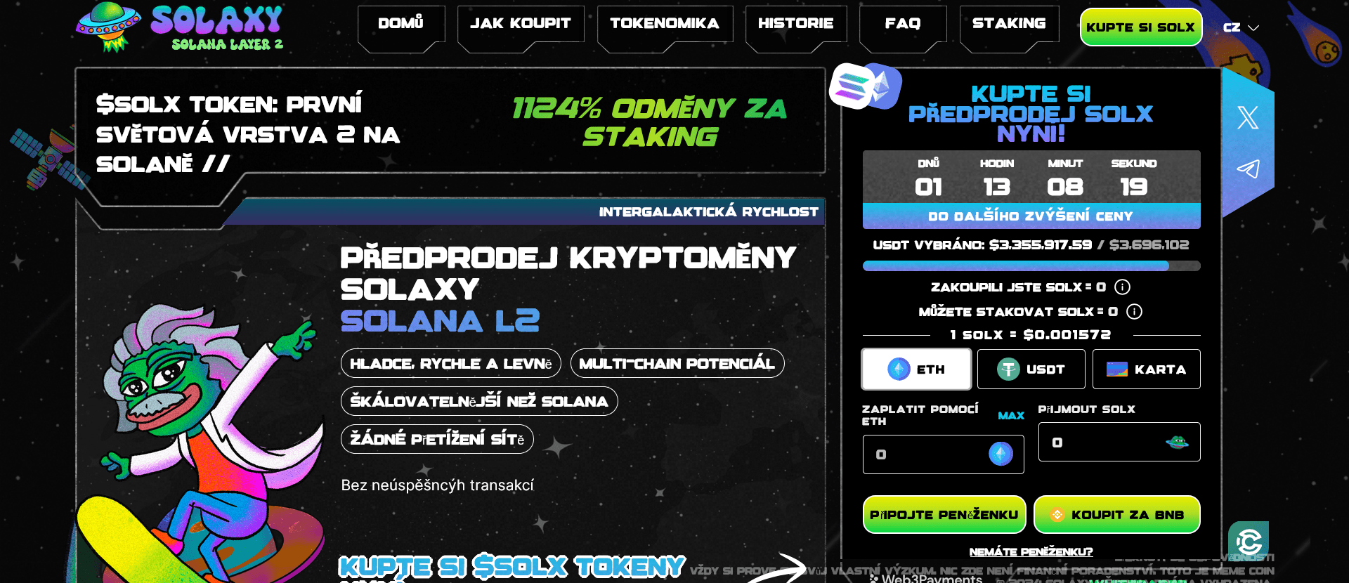 solaxy předprodej - jak získat kryptoměnu zdarma