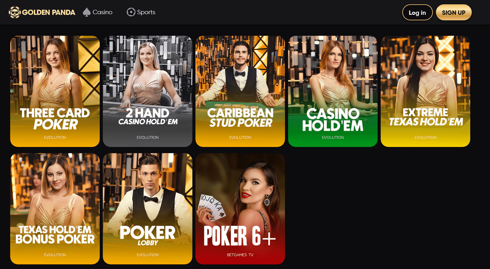 Golden Panda pro poker živě v roce 2025 a moderní design kombinovaný s týdenním cashbackem pro všechny