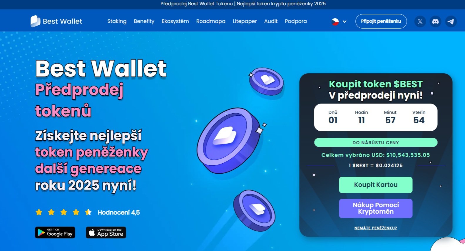 Předprodej Best Wallet nabízí zajímavou možnost, jak si pořídit tento token za nízkou cenu
