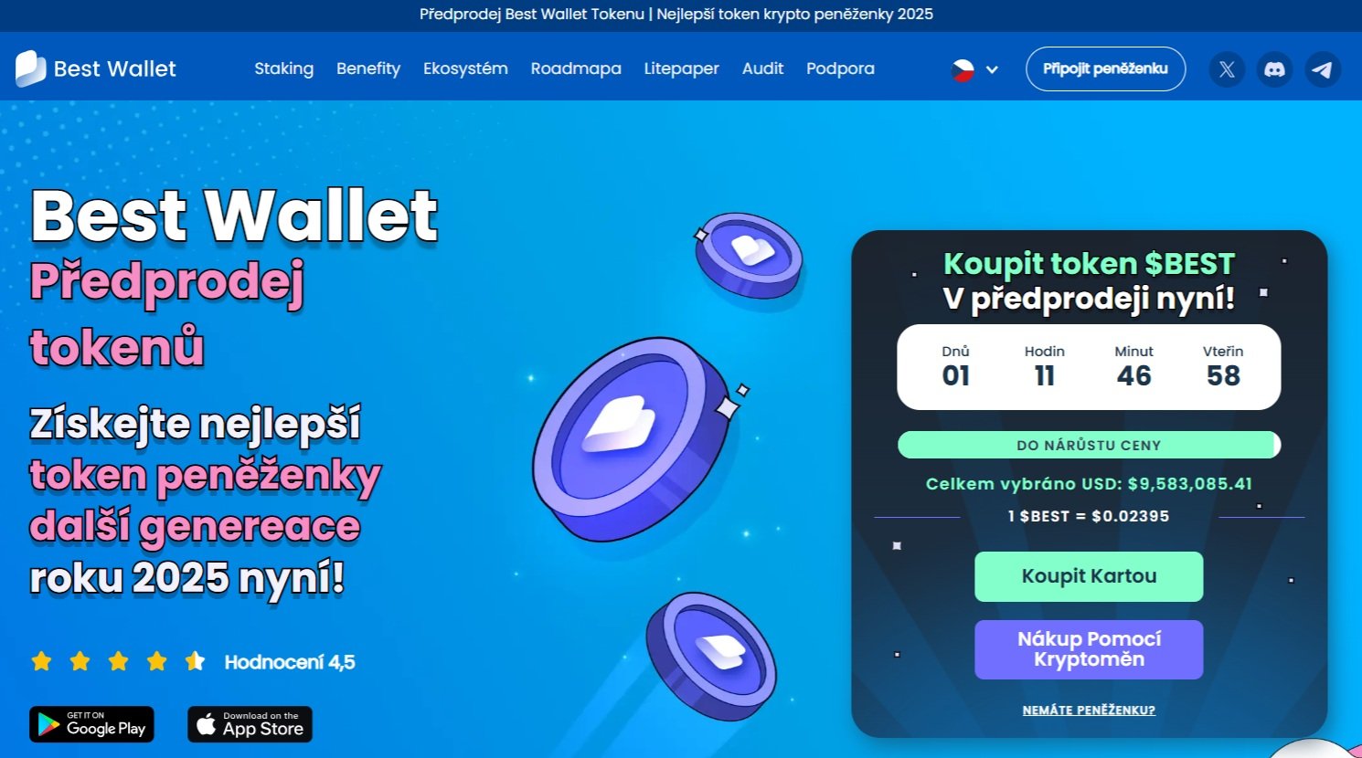 Předprodej tokenu Best Wallet, který může být zajímavou alternativou například i k litecoinu