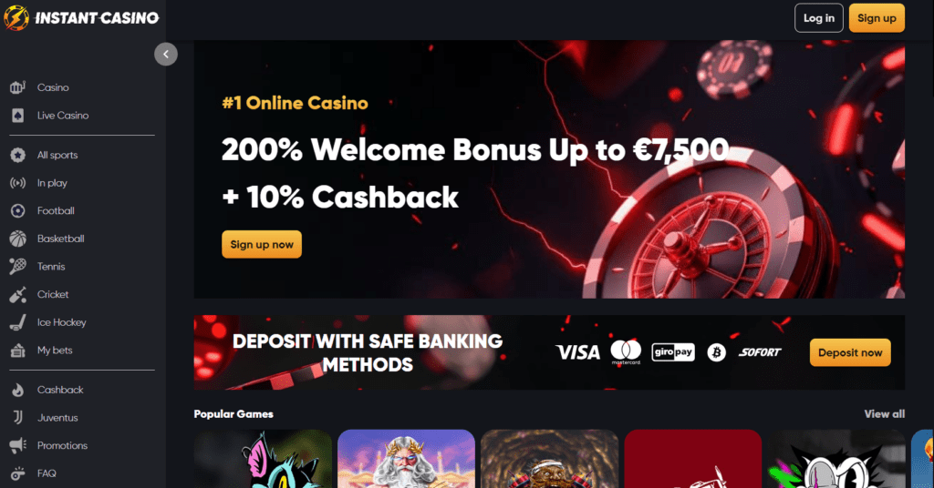 instant casino je nejlepší casino platforma pro hazardní hry online