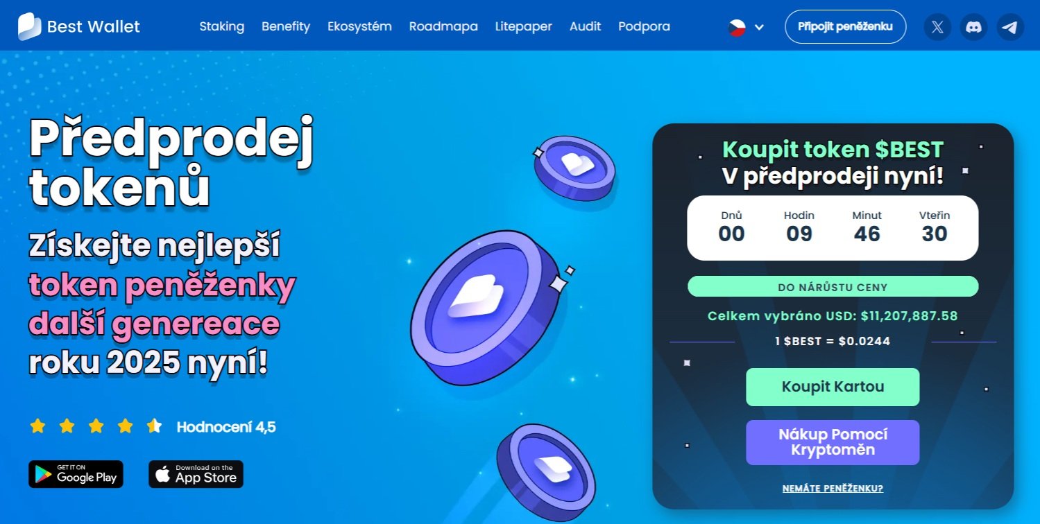 Předprodej Best Wallet nabízí šanci koupit si tokeny BEST za výhodnější cenu