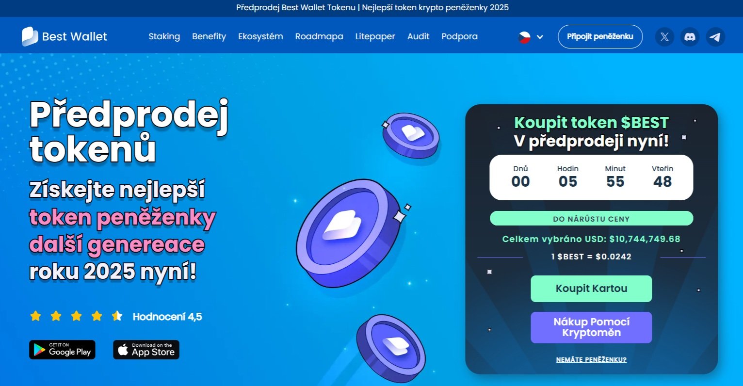 Předprodej Best Wallet nabízí zajímavou možnost na nákup tokenů BEST za výhodnou cenu