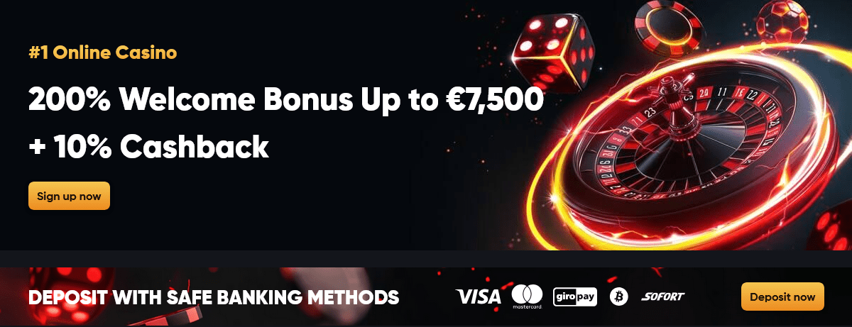 Nejlepší sázková kancelář Instantcasino nabízí až 200% uvítací bonus do výše 7 500 USD