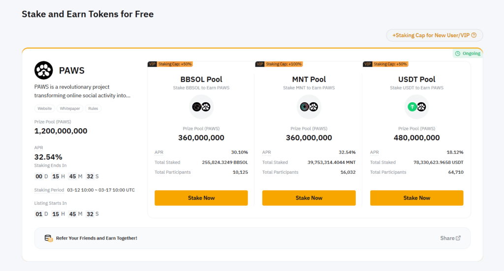 Launchpool na Bybit – stakujte a získávejte další tokeny jako odměnu.