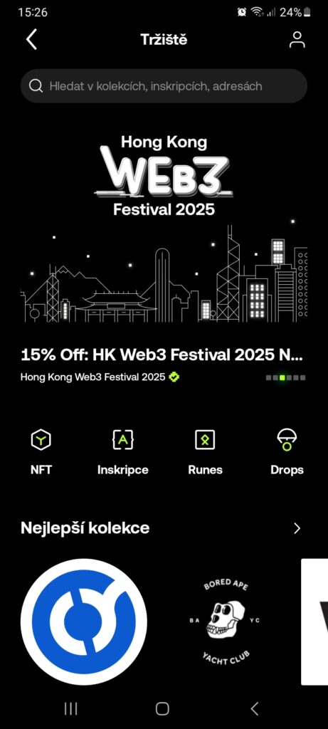 OKX Wallet – tržiště NFT