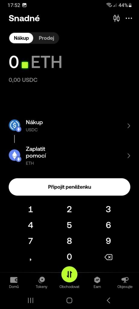 OKX Wallet nákup kryptoměn