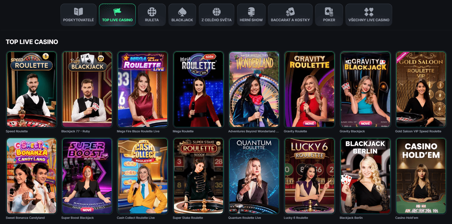 Live casino na KinBet