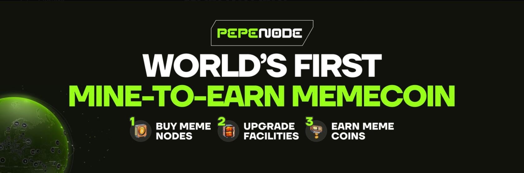 PEPENODE je první mem coin na principu mine-to-earn