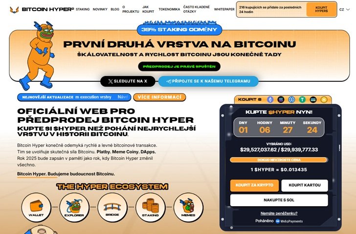 Předprodej Bitcoin Hyper nabízí investorům možnost si jej koupit za výhodnější cenu