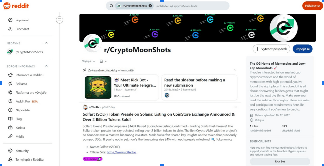 Kde hledat nové kryptoměny s potenciálem ještě před zalistováním?