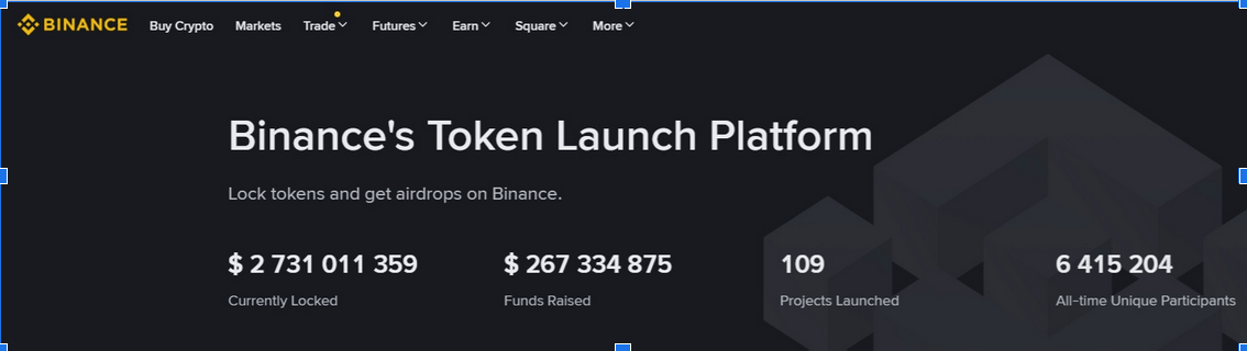 Binance launchpool platforma pro tokeny